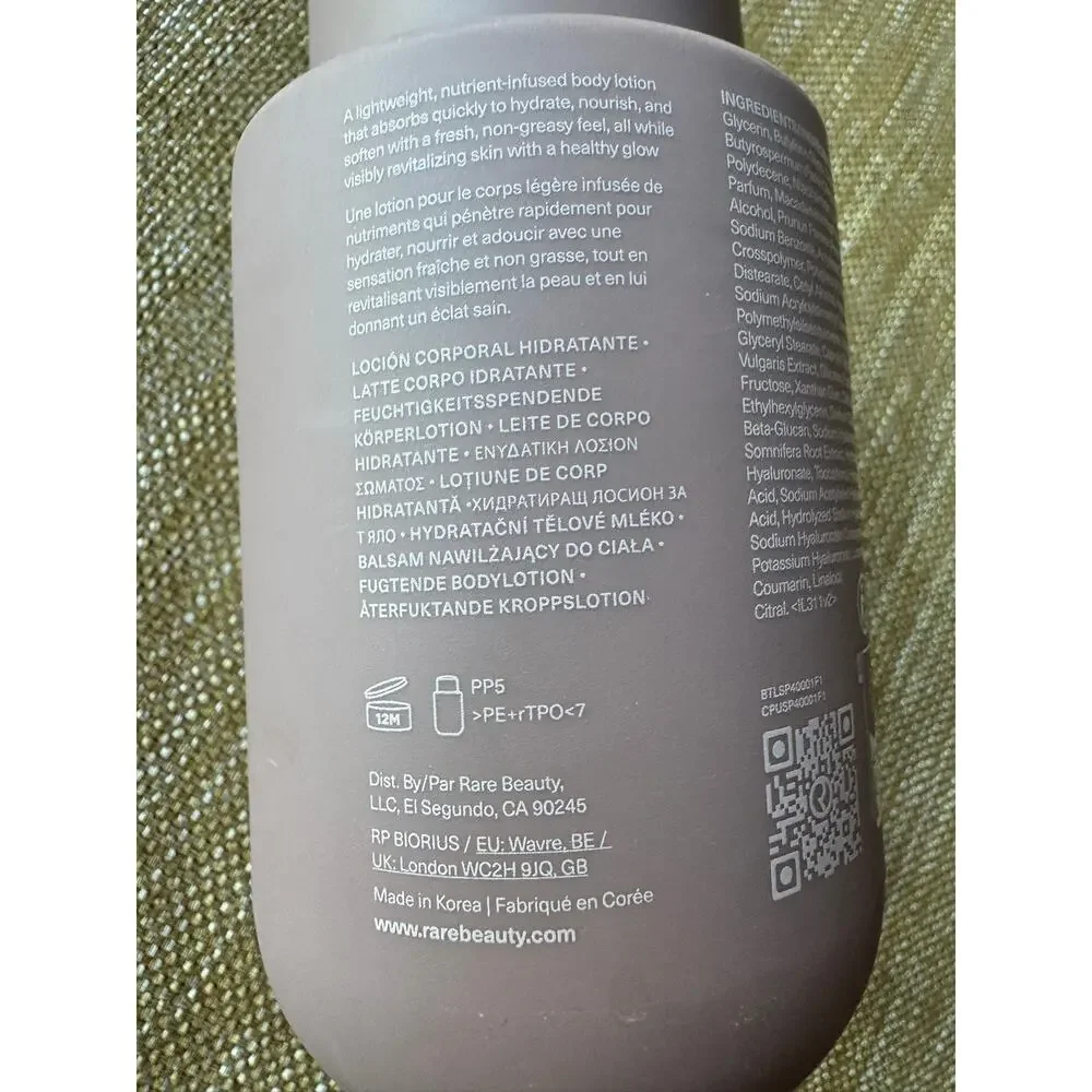 NWT Rare Beauty Find Comfort Hydrating Body Lotion 8.45 oz Sealed (Retail $28)